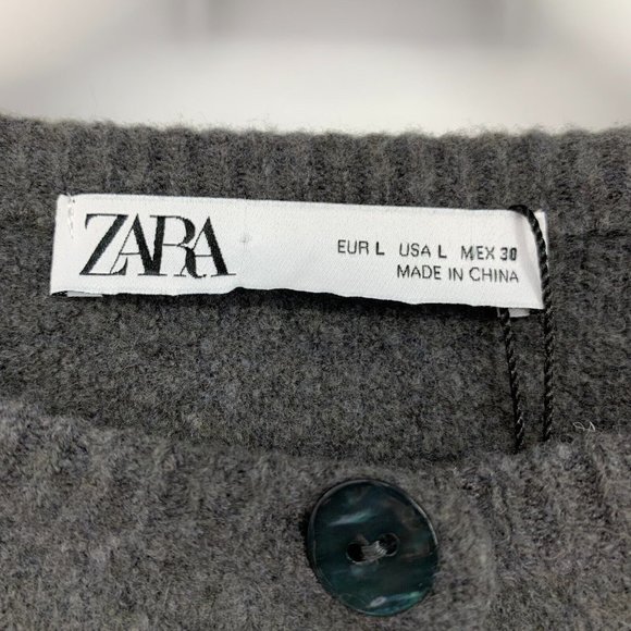 Zara Gray Women's Cardigan Sweater - Picture 5 of 10